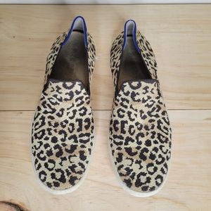 Rothy's leopard print slip on sneakers loafers 10